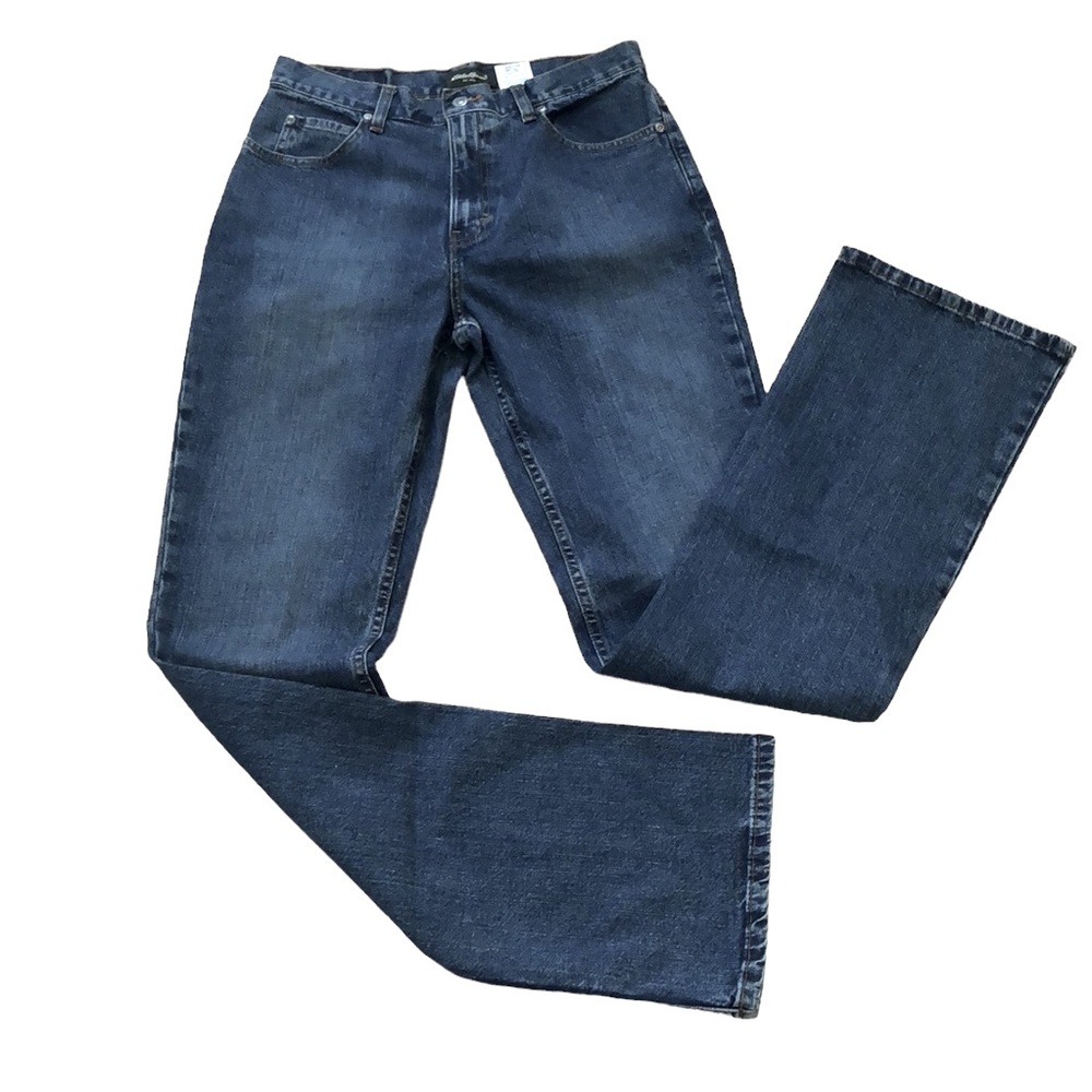 EDDIE BAUER FIVE POCKET DENIM MID RISE JEANS SIZE 6 TALL